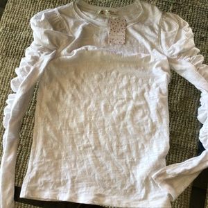 NEW! Free People ruched tee